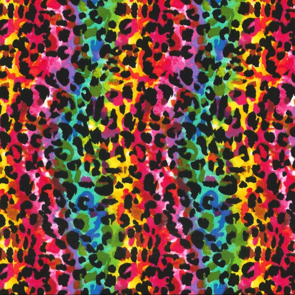 Rainbow cheetah mask